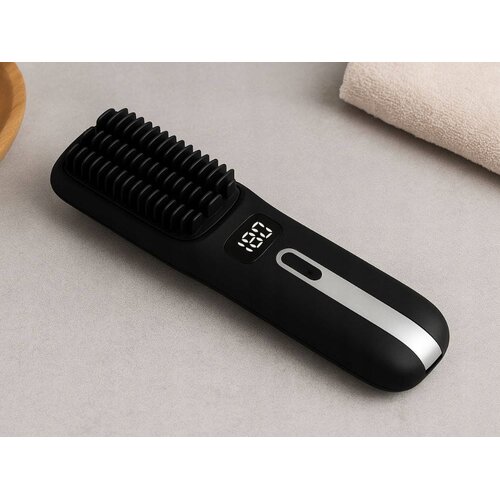  35w baterija. LCD četka za ravnanje kose s kontrolom temperature do 200&amp;deg;c usb Slike