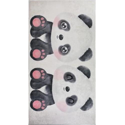 Vitaus Črna/bela otroška preproga 160x230 cm Panda Friends –