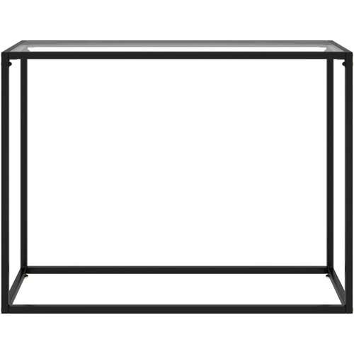 Maison Chic konzolna miza - miza ob steni prozorna 100x35x75 cm kaljeno steklo, (21785879) Cene