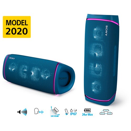 Sony SRSXB43L.EU8 plavi bluetooth zvučnik Slike