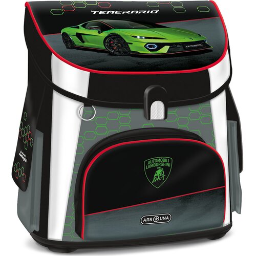 Ars Una &amp;scaron;kolska torba/ruksak s motivom Lamborghini, ergonomska, s magnetskim zatvaračem, 33x41x24 cm Slike