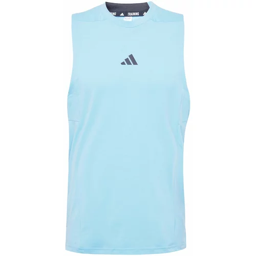 Adidas Funkcionalna majica 'D4T Workout' svetlo modra / črna