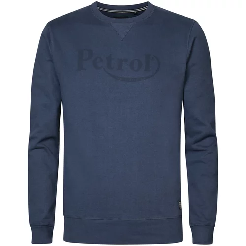 Petrol Industries Sweater majica morsko plava / crna