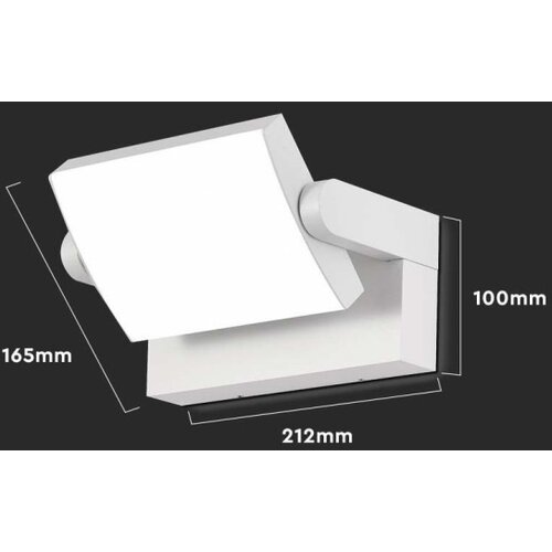  LED spolja&amp;scaron;nje zidno svetlo LED/17W/230V 3000K IP65 belo Slike