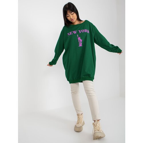 VITON Sweatshirt-VI-BL-3212.15X-green-purple Slike