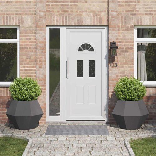 vidaXL Sadilica 2 pcs Crna 75 x 75 x 60 cm Čelik Cijene