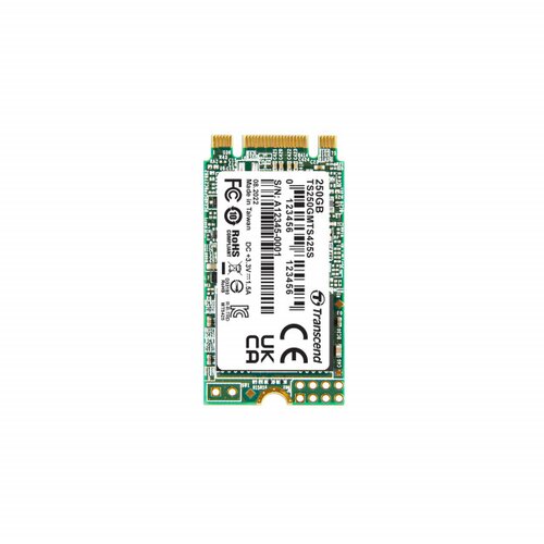 Transcend 250GB, M.2 2242 ssd, SATA3 b+m key, tlc Slike