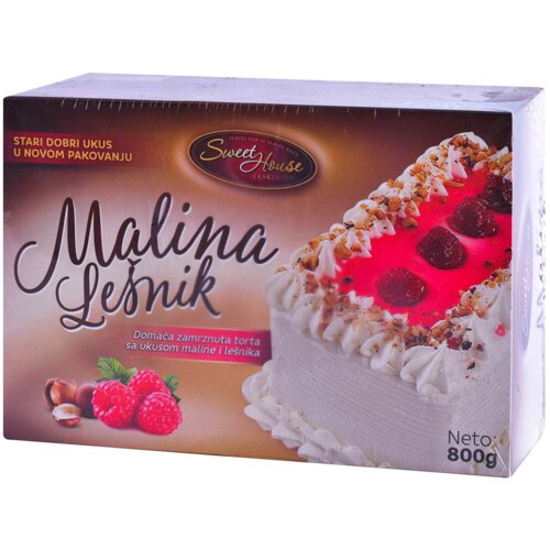 null SWEET HOUSE torta malina lešnik 800g Cene