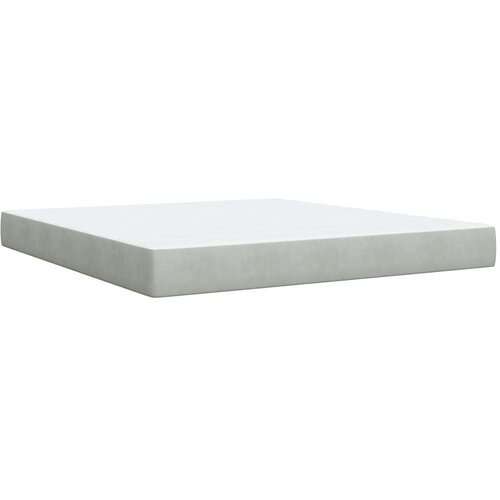  Krevet s oprugama i madracem svjetlosivi 180x200 cm bar&amp;scaron;unasti Slike
