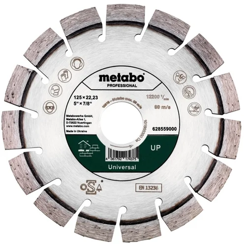 Metabo diamantna rezilna plošča Dia-TS 125x22,23mm, Universal professional (628559000)