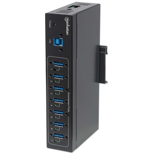 Manhattan 164405 USB 3.0/industrijski/na &amp;scaron;inu USB HUB 7port Slike