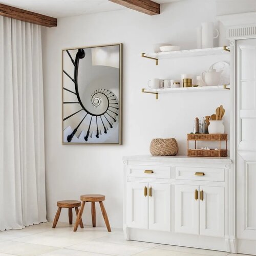  Slika - Endless Stairs (1 Part) Vertical 80x120 U prirodnom drvenom okviru Slike