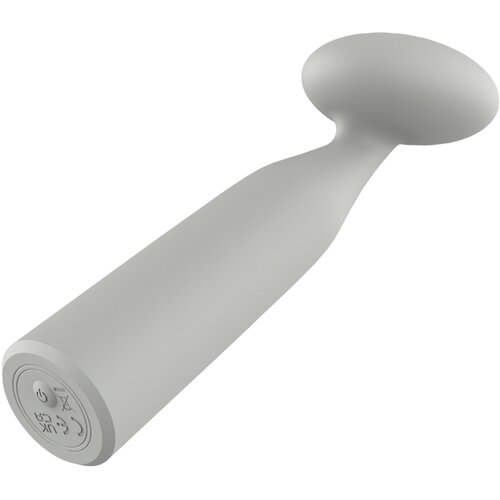 NUDE Luna - akumulatorski mini wand vibrator (siva) Slike