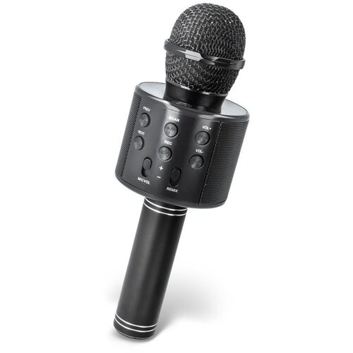 Maxlife mikrofon MX-300 z bluetooth zvočnikom, za karaoke, črna Cene