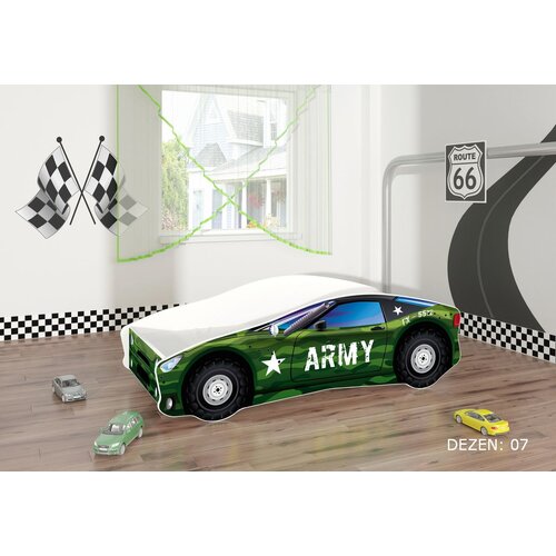 ACMA dečiji krevet car 140x70 du&amp;scaron;ek 7 cm7 Slike