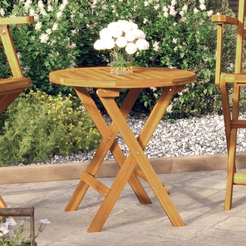 Bistro stol Ø 46 x 47 cm od masivnog bagremovog drva Cijene