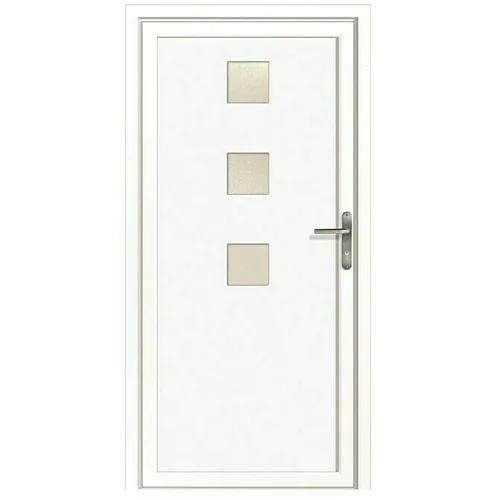 RORO PVC ulazna vrata Claudia (D x Š x V: 70 x 1.000 x 2.100 mm, DIN desno, Bijele boje)
