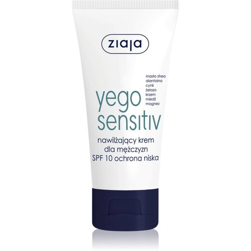 Ziaja Yego Sensitiv umirujuća i hidratantna krema za mu&amp;scaron;karce SPF 10 50 ml Slike
