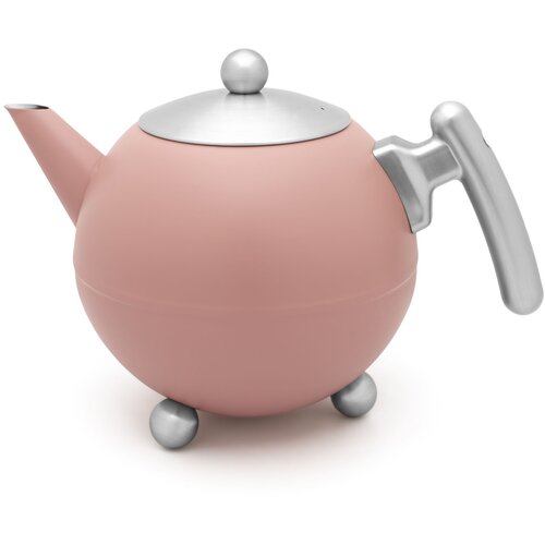Bredemeijer teapot bella ronde 1,2l pink matt 101014 Slike