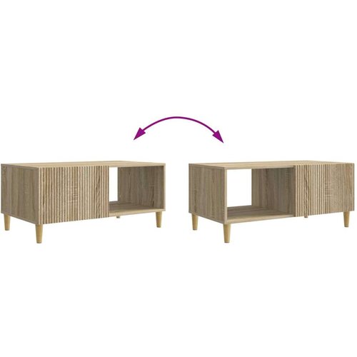 Stolić za kavu Hrast sonoma 90 x 50 x 40 cm Konstruirano drvo - Hrast sonoma Slike