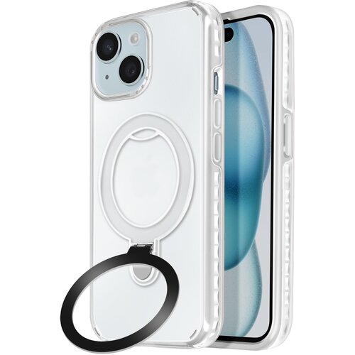 AVIZAR MagSafe ohišje za iPhone 15 Plus in 14 Plus Zložljivo stojalo, Bela, (5000016579) Cene