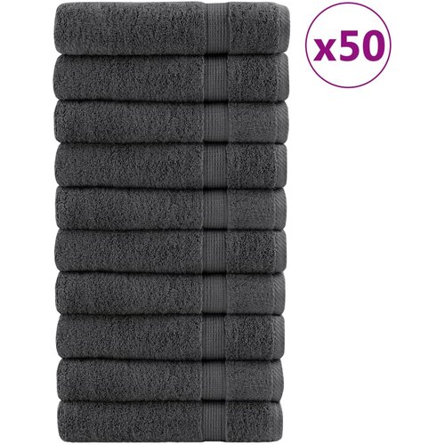 vidaXL Premium brisače SOLUND 50 kos antracit 50x100 cm 600 g/m2, (21409923) Cene