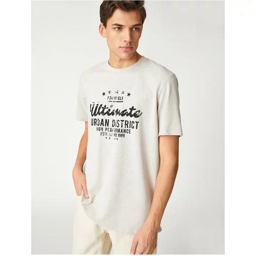 Koton College T-Shirt Crew Neck Short Sleeve Printed