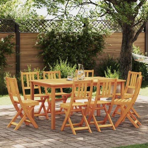 VidaXL Sklopive vrtne stolice 8 kom 36x46x86 cm Masivno drvo bagrem Slike