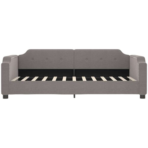  Dnevni krevet smeđesivi 90 x 200 cm od tkanine Slike