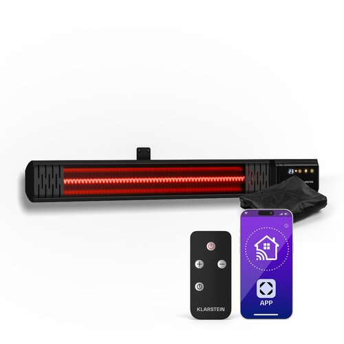 Klarstein phantom infracrvena zidna grijalica | 2000 w | 15 m² | snažna i tanka | 84 cm x 10 cm Cijene