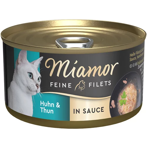 Miamor fini fileji v omaki 24 x 85 g - Piščanec & tuna