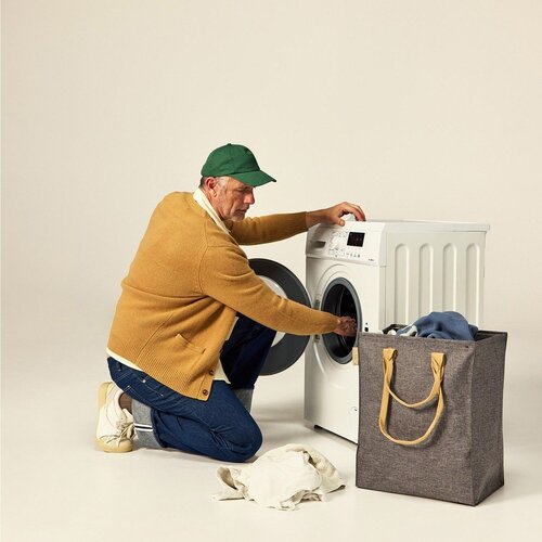 Rolser Siv tekstilni ko&amp;scaron; za perilo 53 l Laundry Hub Tweed &amp;ndash; Slike