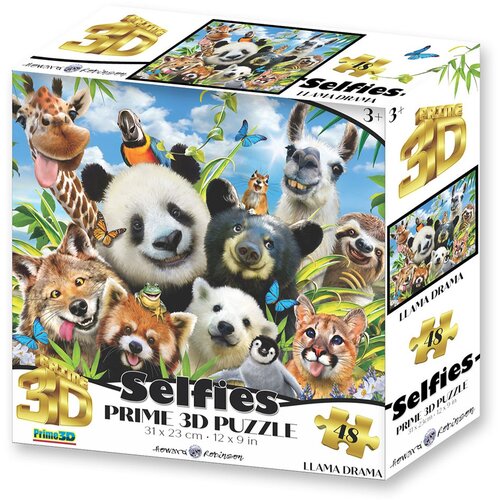 Howard robinson puzzle 3d - selfie - lama drama 48 kom 31x23cm 422278 Slike