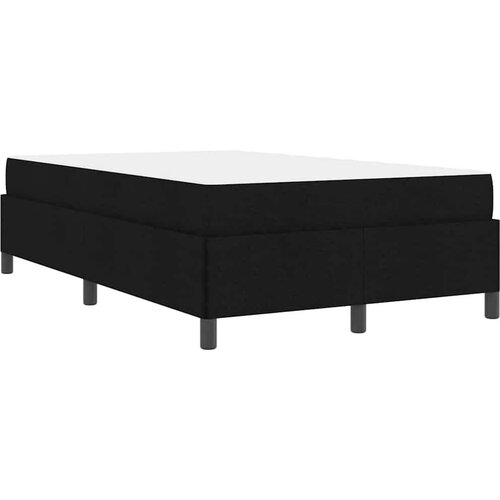 VidaXL Krevet s opruga kutije Crna, Crna 120 x 200 cm Slike