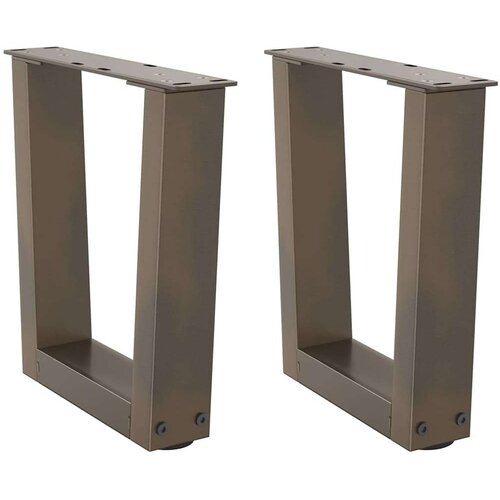  noge jedilne mize v-oblika 2 kosa naravno jeklo 40x(30-31,3) cm Cene