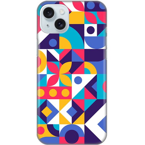  torbica silikonska print skin za iphone 15 plus 6.7 colorful mosaic Cene