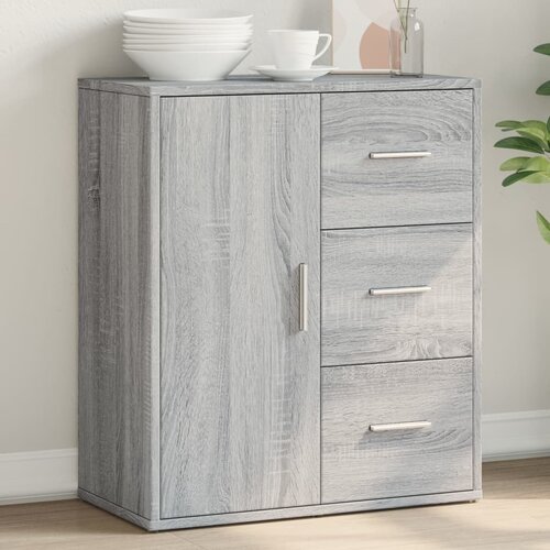 The Living Store Komoda siva sonoma 60x31x70 cm inženirski les - Komoda, (21660893) Slike
