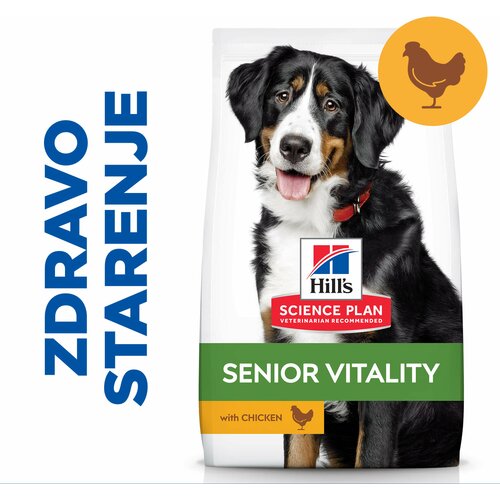 Hill’s science plan hrana za pse mature adult large senior vitality - piletina i pirinač 14kg Slike