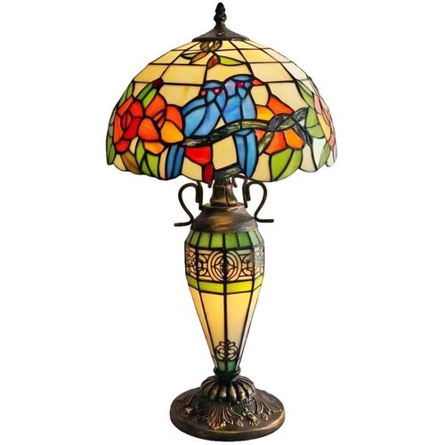  Brilagi - Tiffany vitražna stona lampa JUNGLE 1xE27/60W/230V + 1xE14/40W Cene