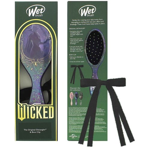 Wet Brush Original Detangler Wicked Elphaba četka za kosu s ma&amp;scaron;nom Slike