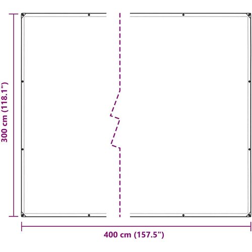 VidaXL Prozirna cerada s u&amp;scaron;icama 3x4 m polietilen Slike