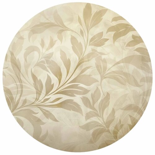  Okrugla fototapeta - Sand leaves and vines 180x180 Slike