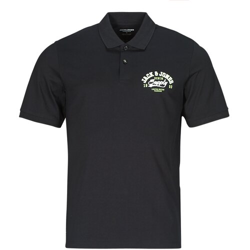 Jack &amp;amp; Jones JJELOGO POLO SS 2 COL SS24 SN Crna Slike