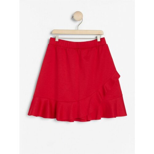 Lindex suknja - Red jersey flounce skirt Cene