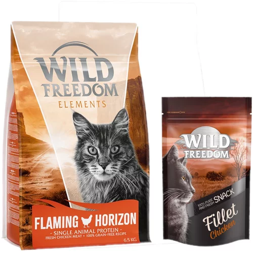 Wild Freedom 6,5 kg + 100 g Filet Snack piletina gratis! - Flaming Horizon - piletina (Single Meat)