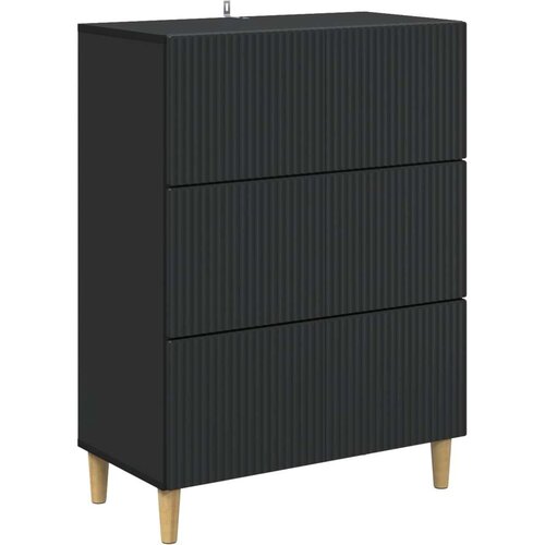  Predalna omara Črna 66 x 34,5 x 90 cm Inženirski les, (5000232392) Cene