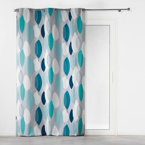 Douceur d intérieur Plava zavjesa 140x240 cm Leafy &ndash; Cijene
