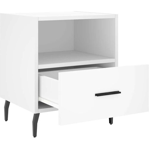  Noćni ormarići 2 kom bijeli 40x35x47,5 cm od konstruiranog drva Slike