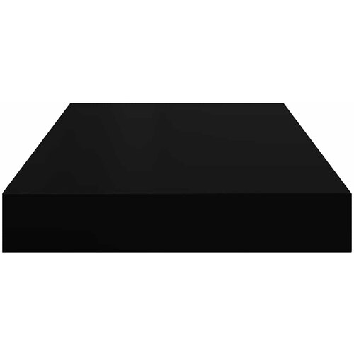  Plutajuće zidne police 2 kom sjajne crne 40 x 23 x 3,8 cm MDF Slike