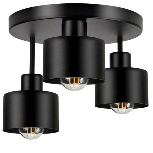 Aptel ZD177 stropna lampa 3&times; E27, metalna, 30 cm &ndash; črna Cene